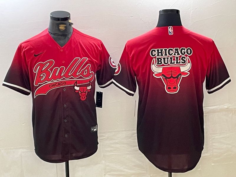 Men Chicago Bulls Blank Red Jointly 2024 Nike NBA Jersey style 1